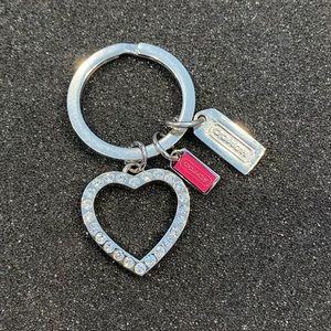 Coach Bag Charm / Key Ring - Heart